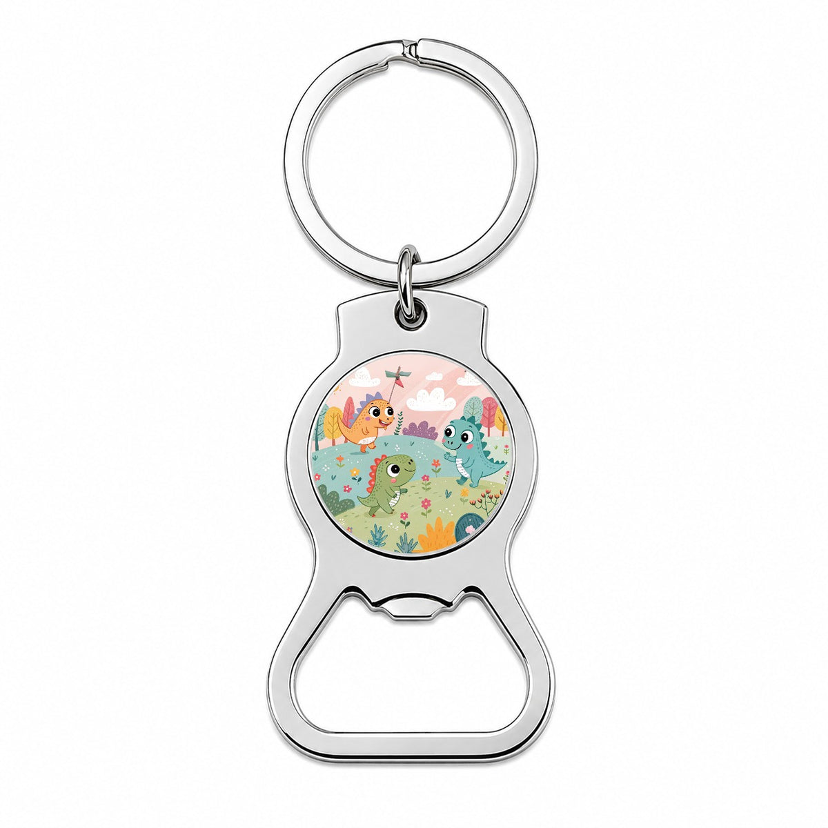 Kawaii Dinosaurs Bottle Opener Keychain