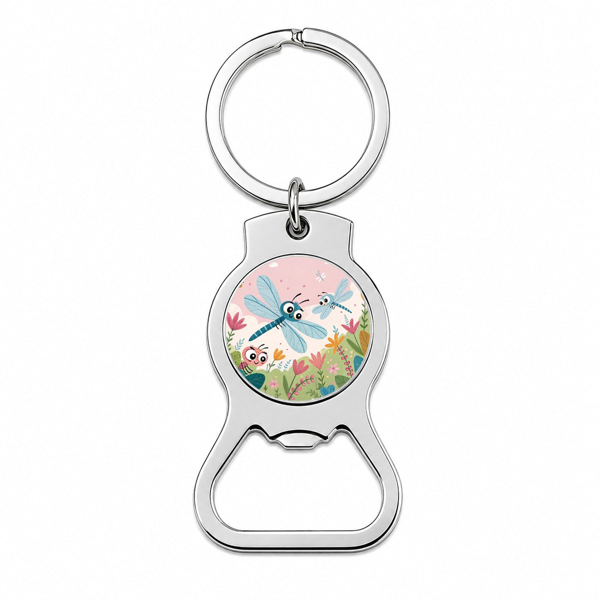 Kawaii Dragonflies Bottle Opener Keychain