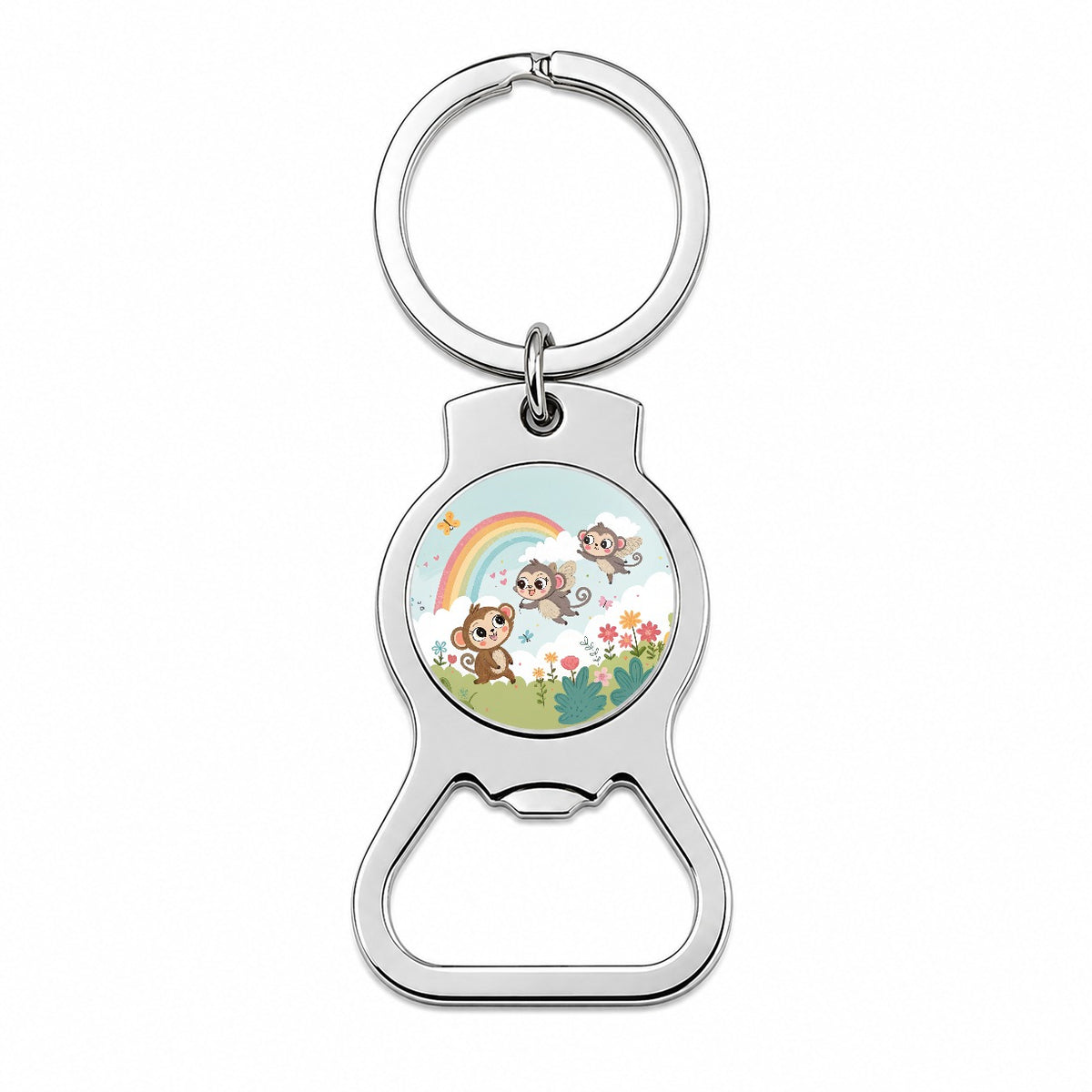 Kawaii Flying Monkeys Bottle Opener Keychain
