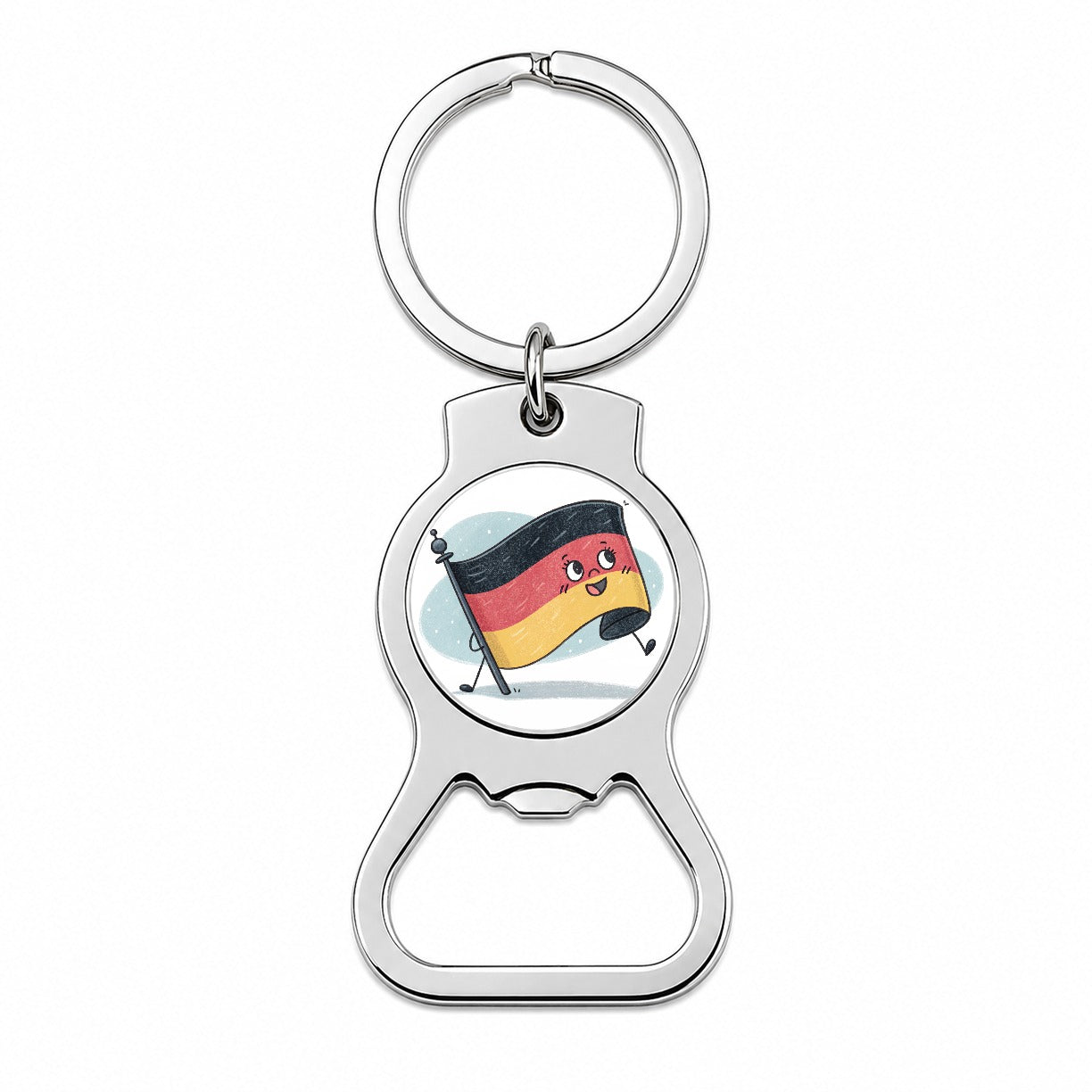 Kawaii Germany Flag Bottle Opener Keychain