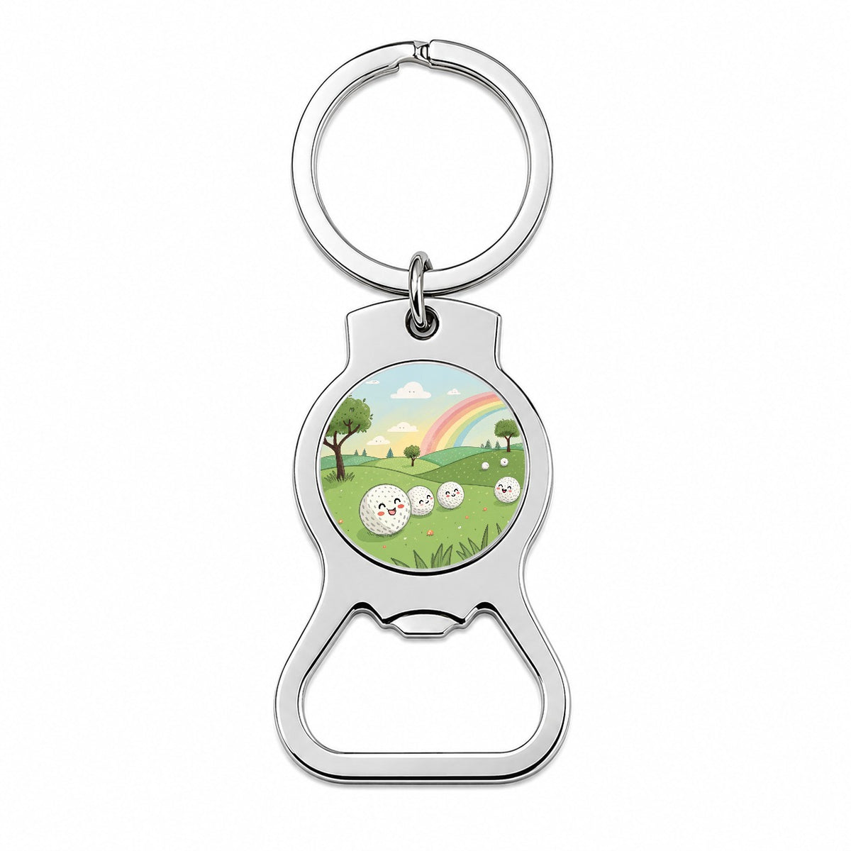 Kawaii Golf Balls Bottle Opener Keychain