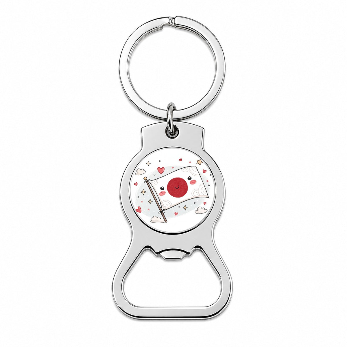 Kawaii Japan Flag Bottle Opener Keychain