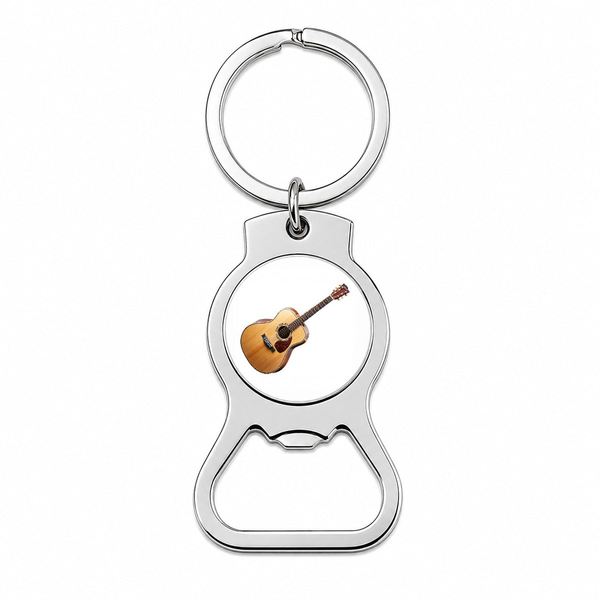 Acoustic Guitar Music Musical Instrument Musician Bottle Opener Keychain