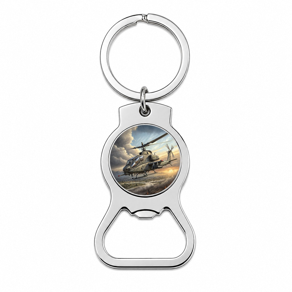 AH-1 SuperCobra US Marines Attack Helicopter Bottle Opener Keychain