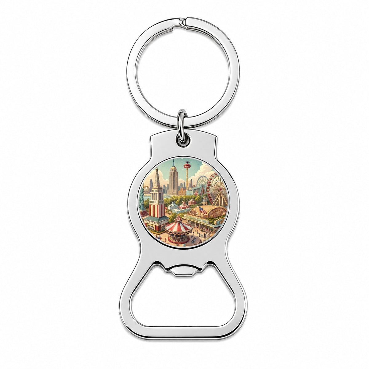 Americana New York World's Fair Bottle Opener Keychain