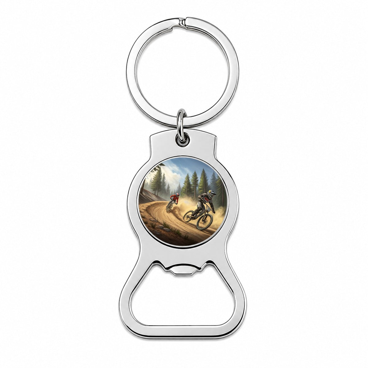 Bicycle Motocross Bikes Racing Bottle Opener Keychain
