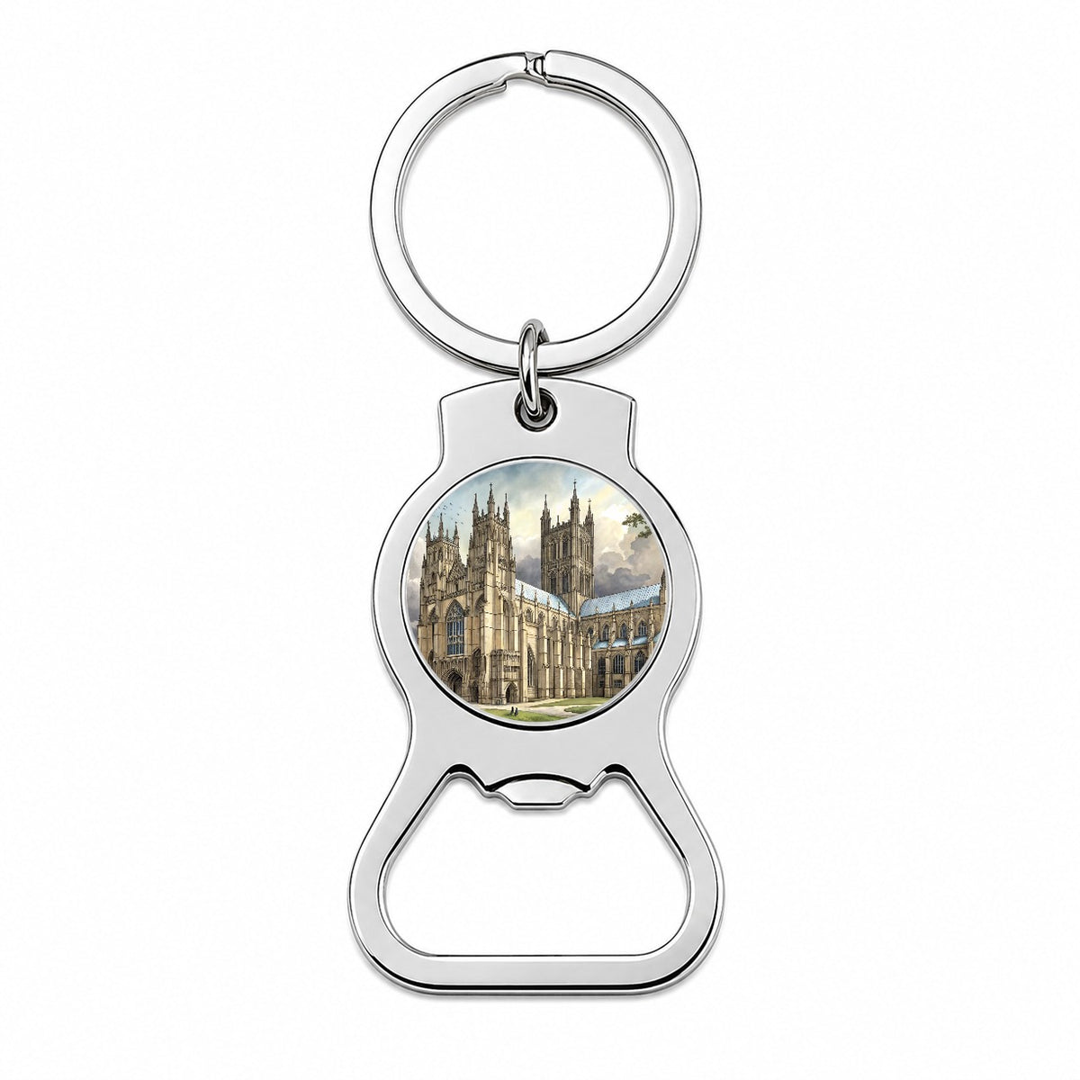 Canterbury Cathedral England Great Britain Bottle Opener Keychain