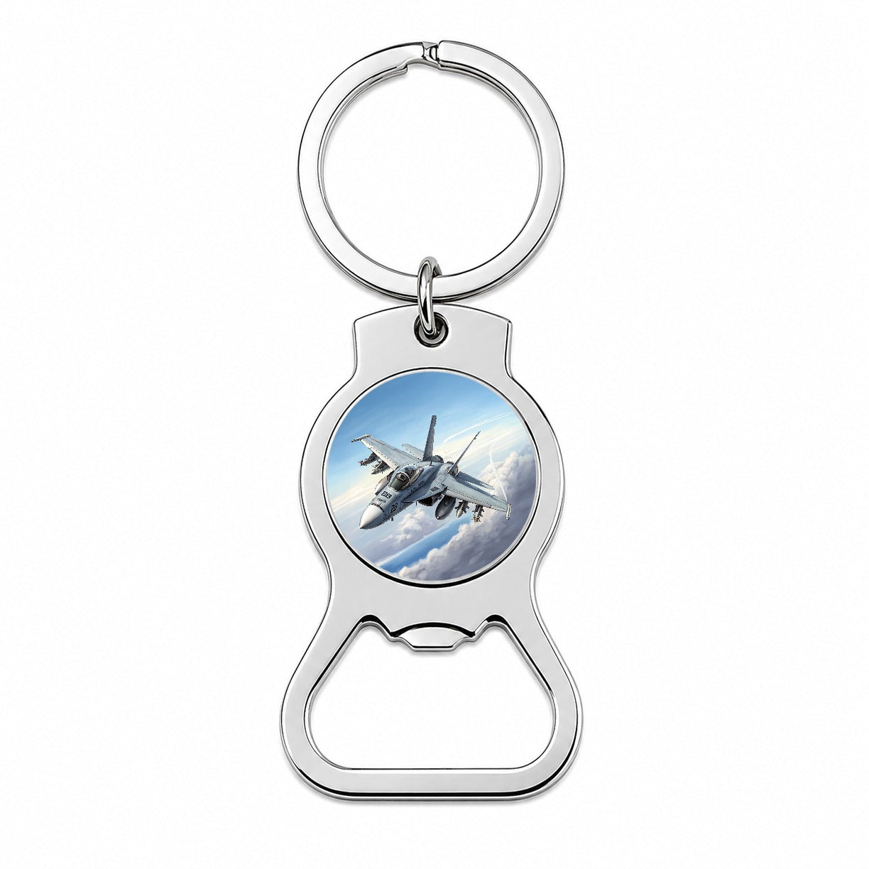 FA-18 Hornet US Navy Multirole Fighter Plane Bottle Opener Keychain
