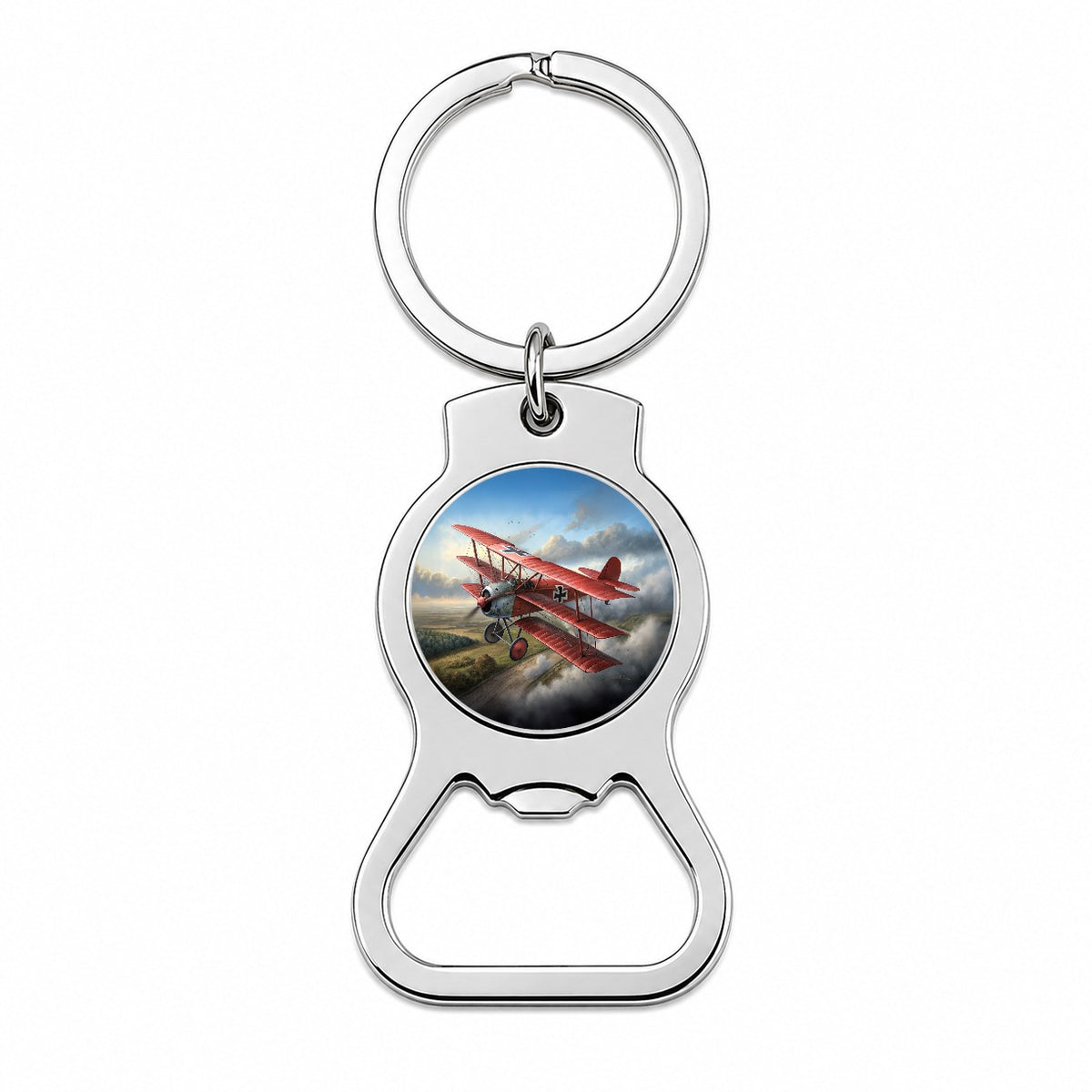 Fokker Dr.I Triplane WWI German Fighter Plane Bottle Opener Keychain