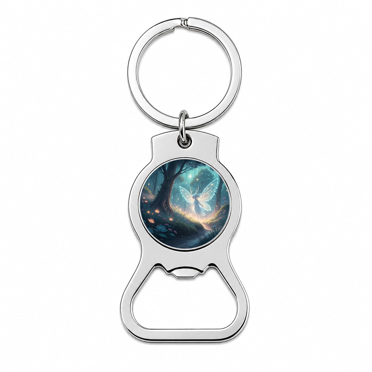 Forest Spirit Japanese Anime Style Fantasy Bottle Opener Keychain