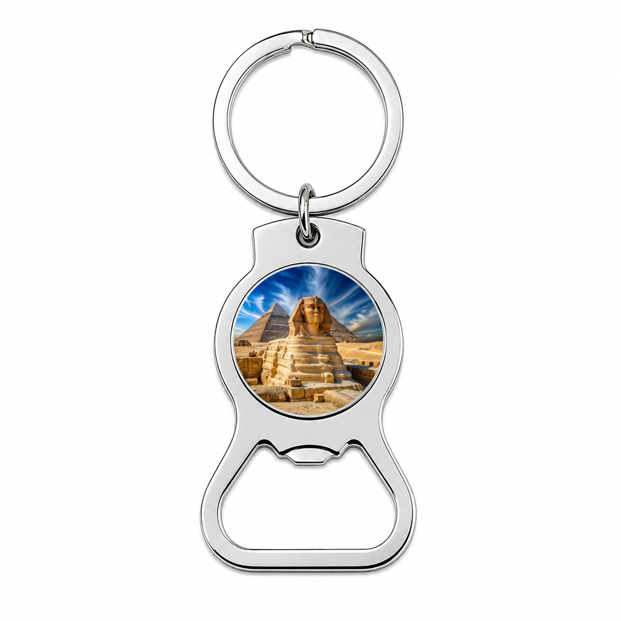 Great Sphinx Of Giza Pyramids Egypt Bottle Opener Keychain