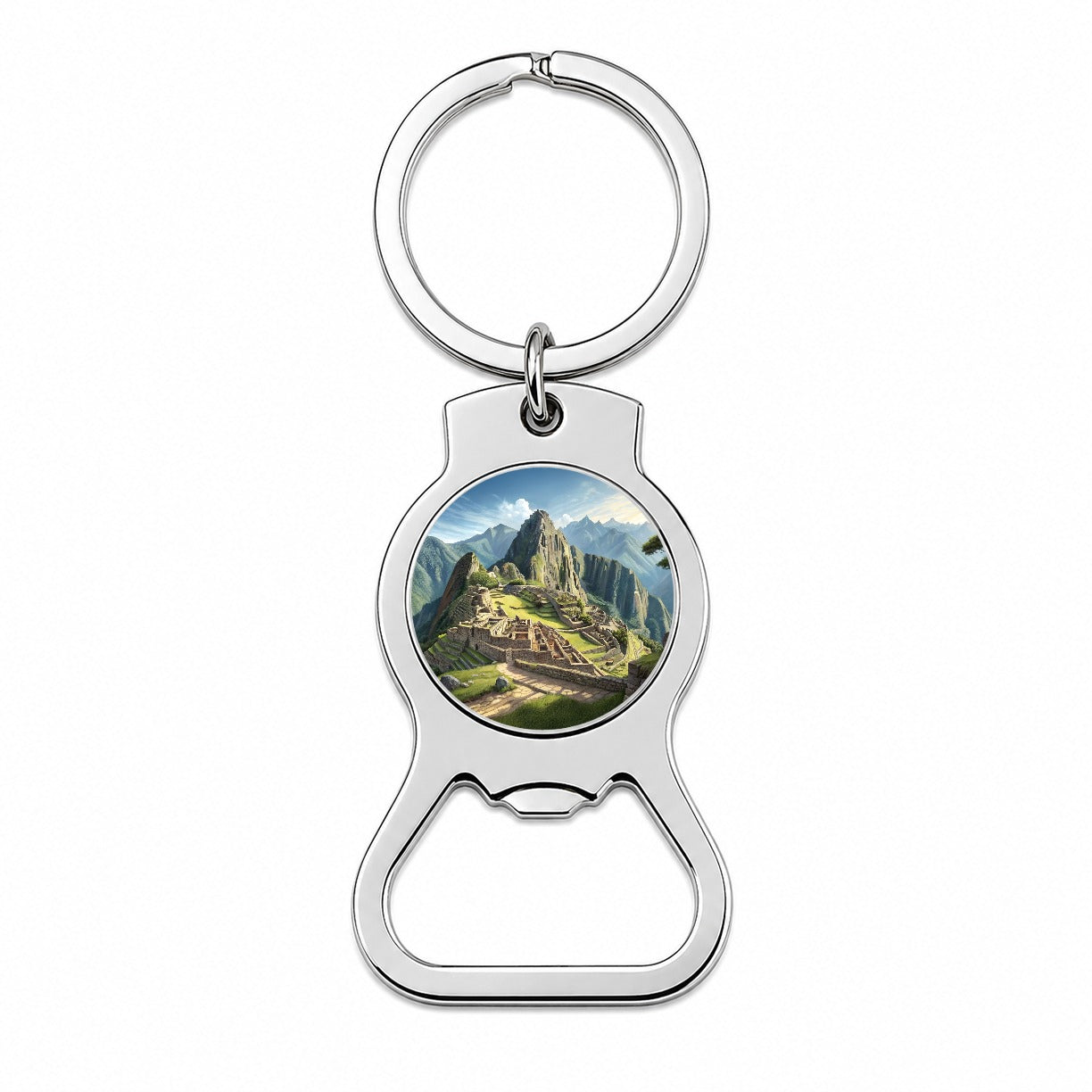 Machu Picchu Incan Citadel Andes Mountains Peru Bottle Opener Keychain