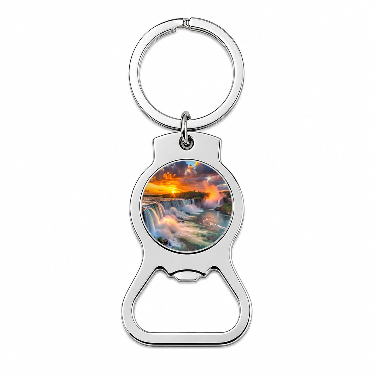 Niagara Falls At Sunset New York Bottle Opener Keychain