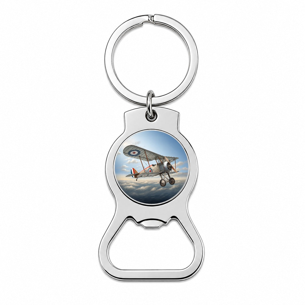 Nieuport 17 WWI French Fighter Plane Bottle Opener Keychain