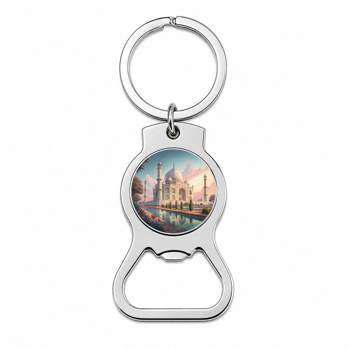 Taj Mahal India Bottle Opener Keychain