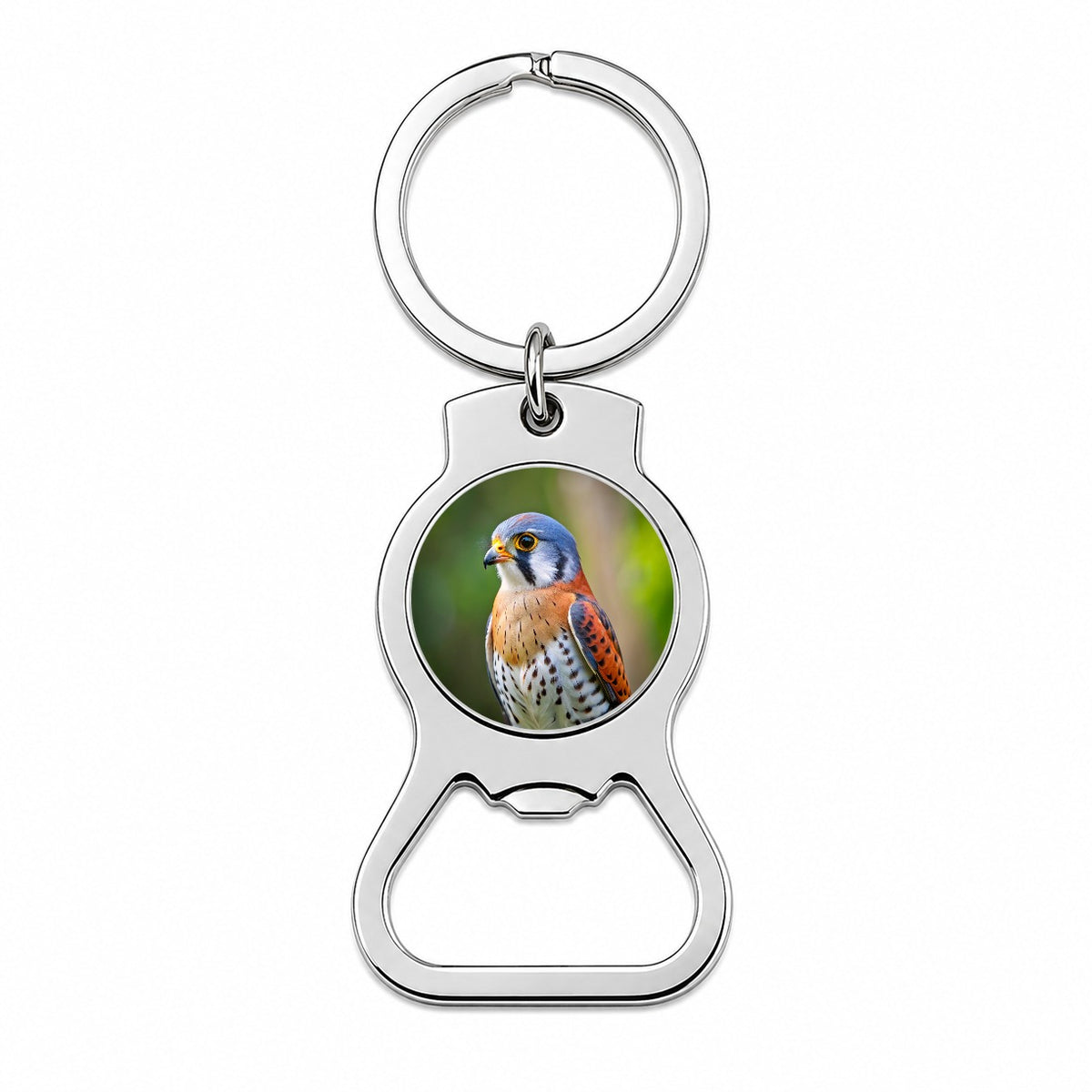 American Kestrel Raptor Bird Of Prey Bottle Opener Keychain