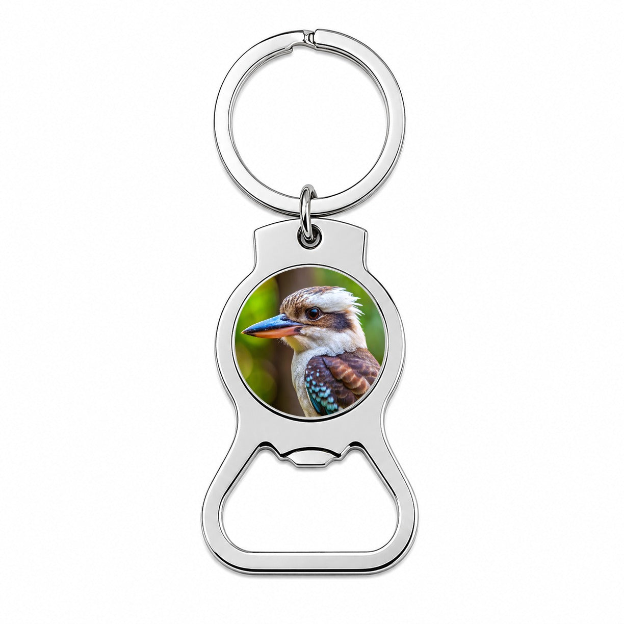 Australian Kookaburra Bird Bottle Opener Keychain