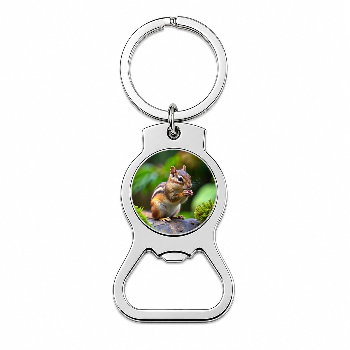 Chipmunk Bottle Opener Keychain