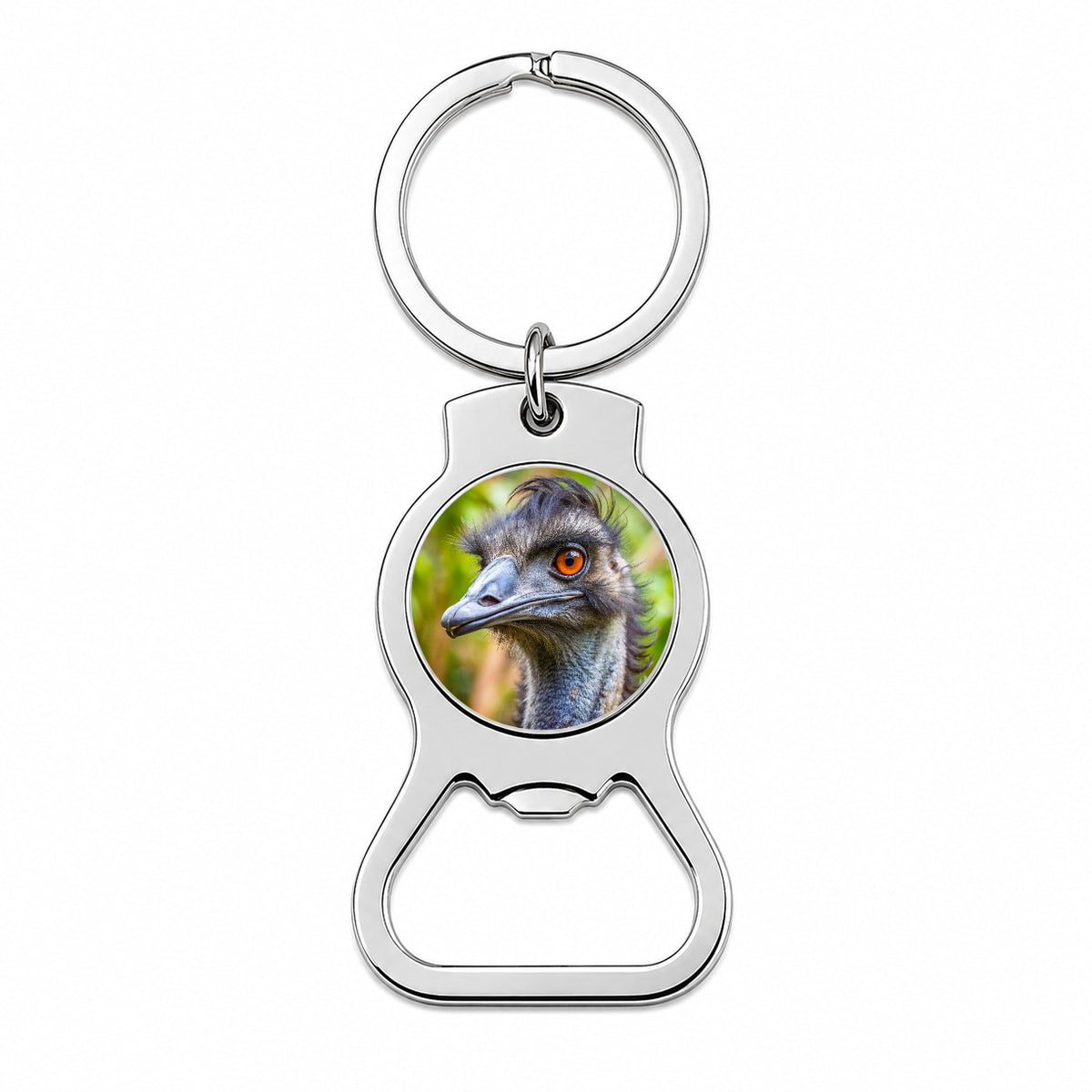 Emu Bottle Opener Keychain
