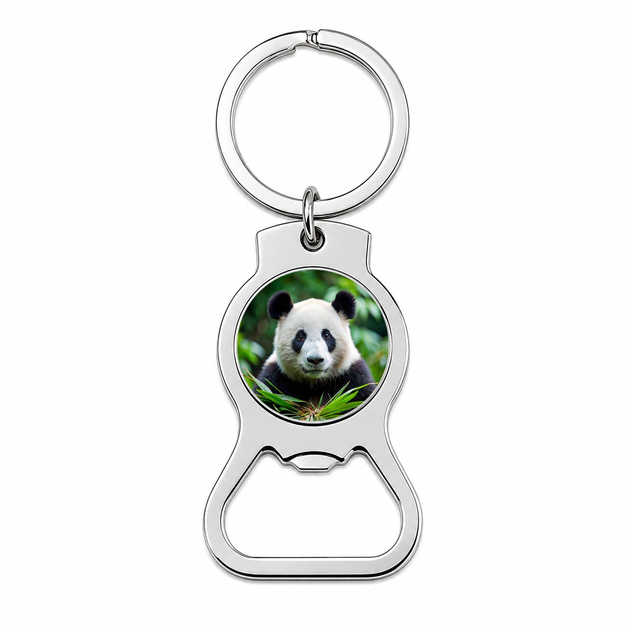 Giant Panda Bottle Opener Keychain
