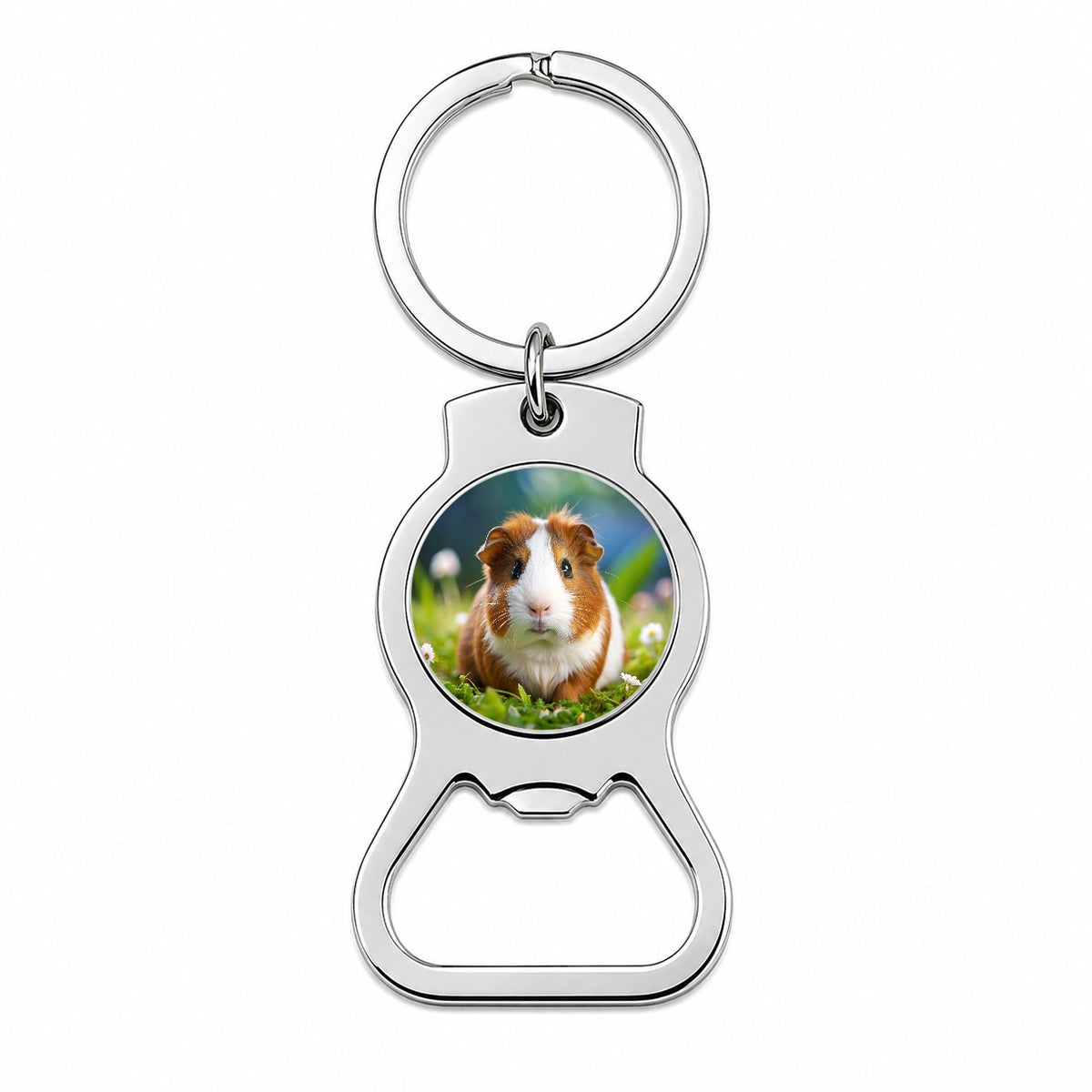 Guinea Pig Bottle Opener Keychain