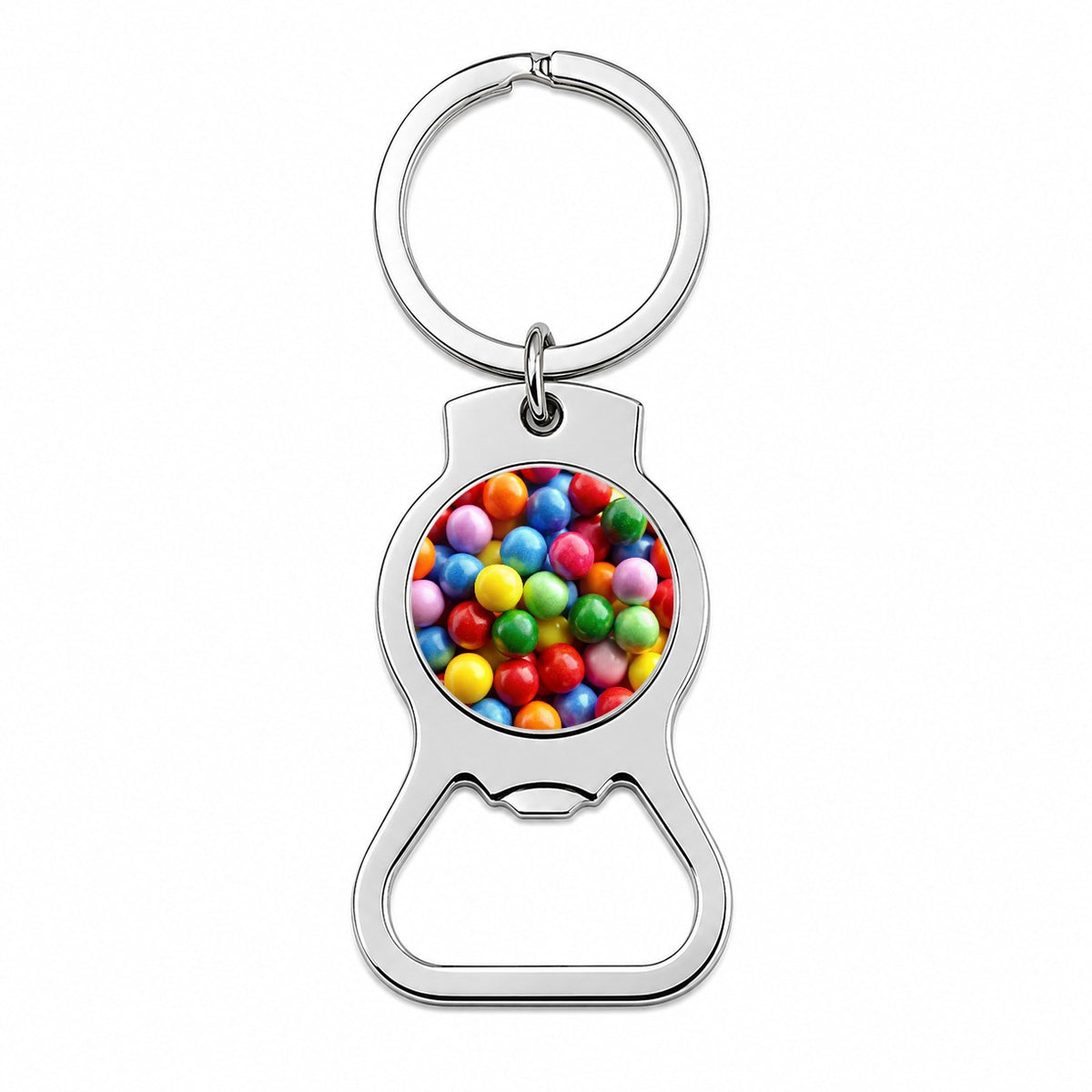Gumballs Colorful Candy Bottle Opener Keychain