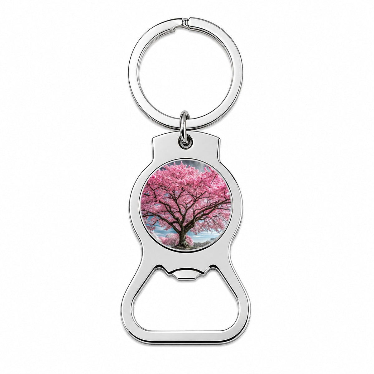 Japanese Sakura Cherry Blossom Tree Bottle Opener Keychain
