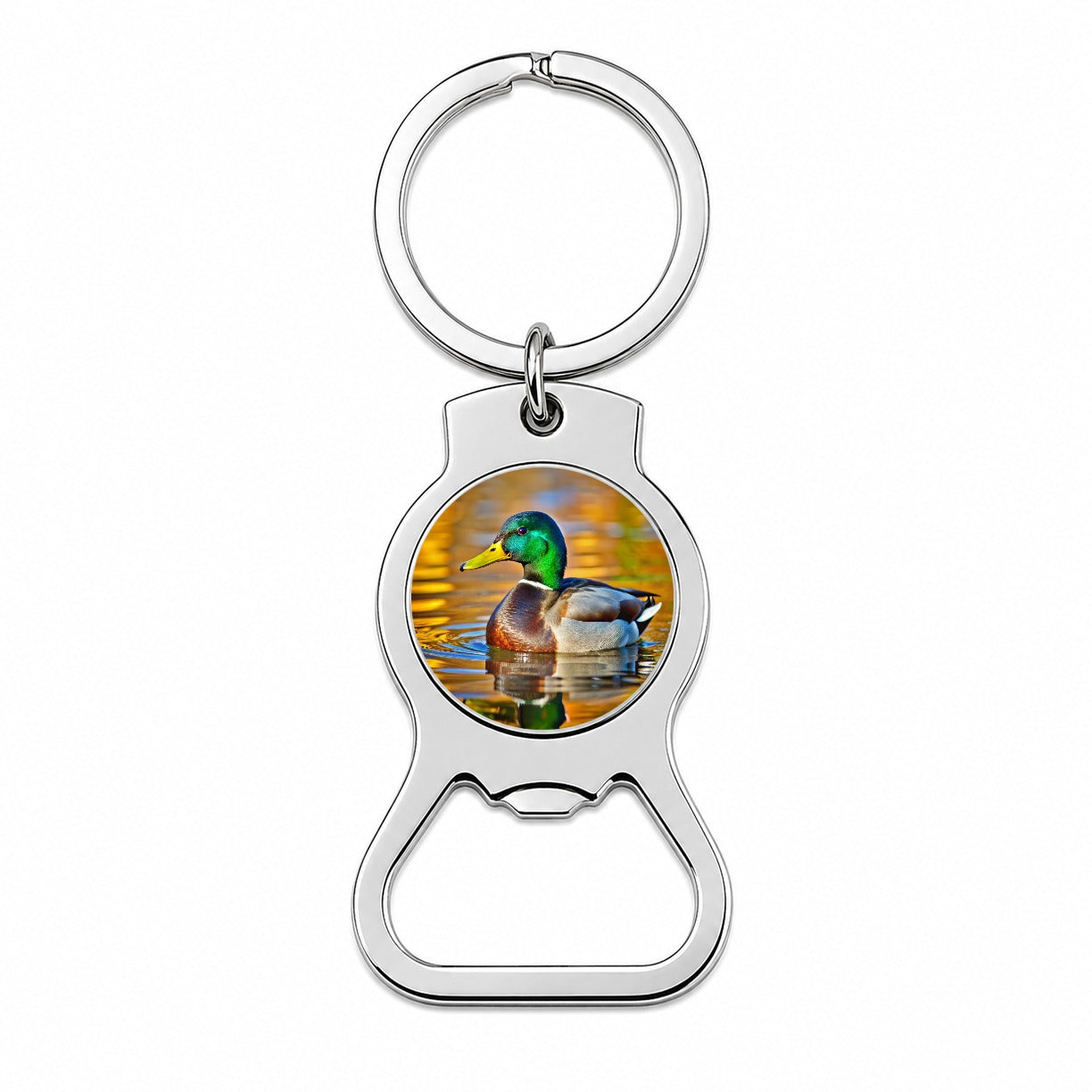 Mallard Duck Bottle Opener Keychain
