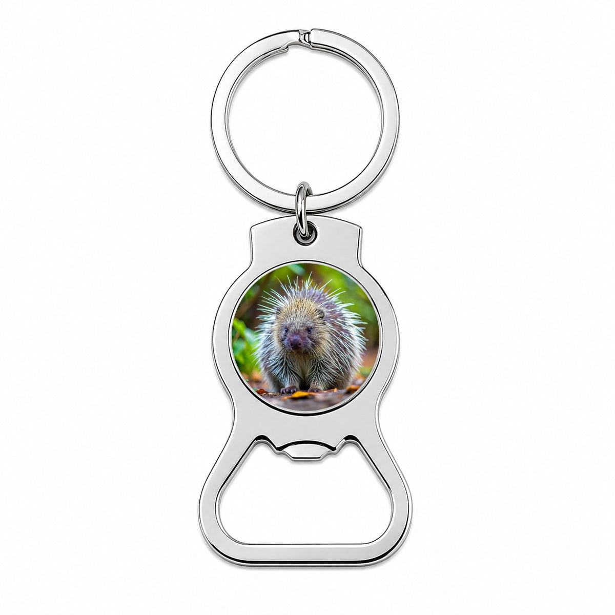 Porcupine Bottle Opener Keychain