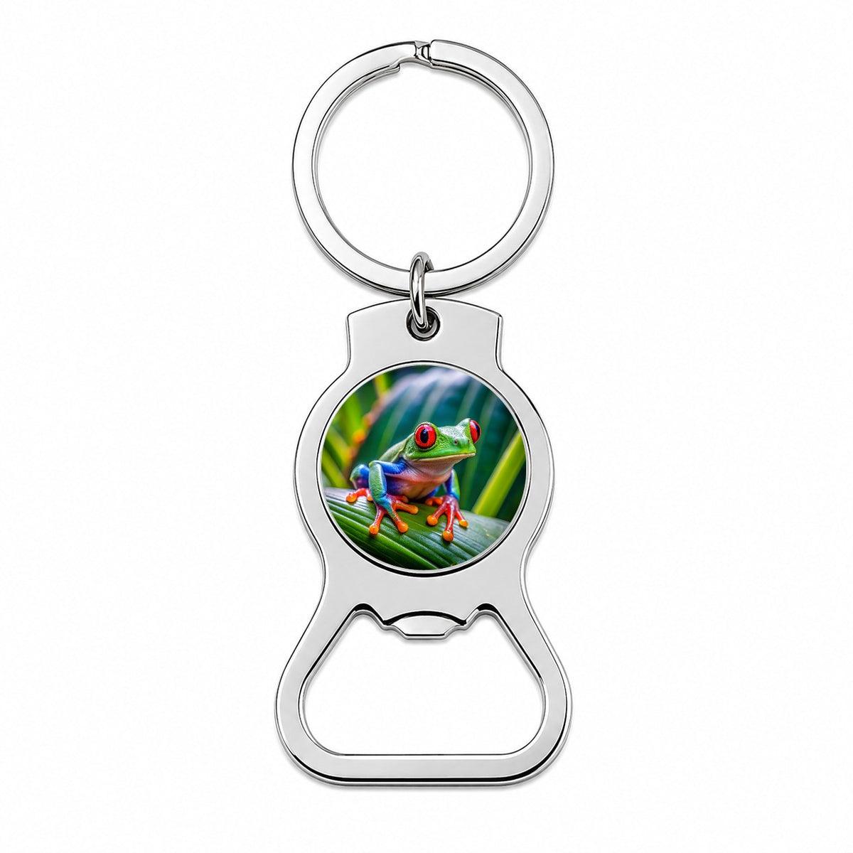 Red Eyed Tree Frog Bottle Opener Keychain