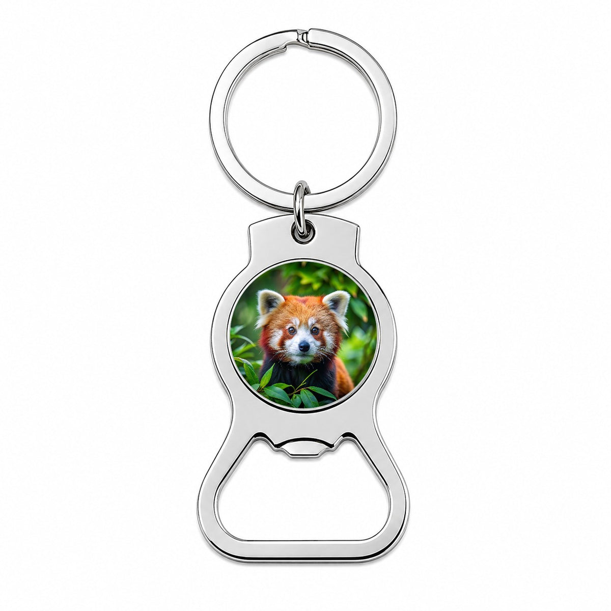 Red Panda Bottle Opener Keychain
