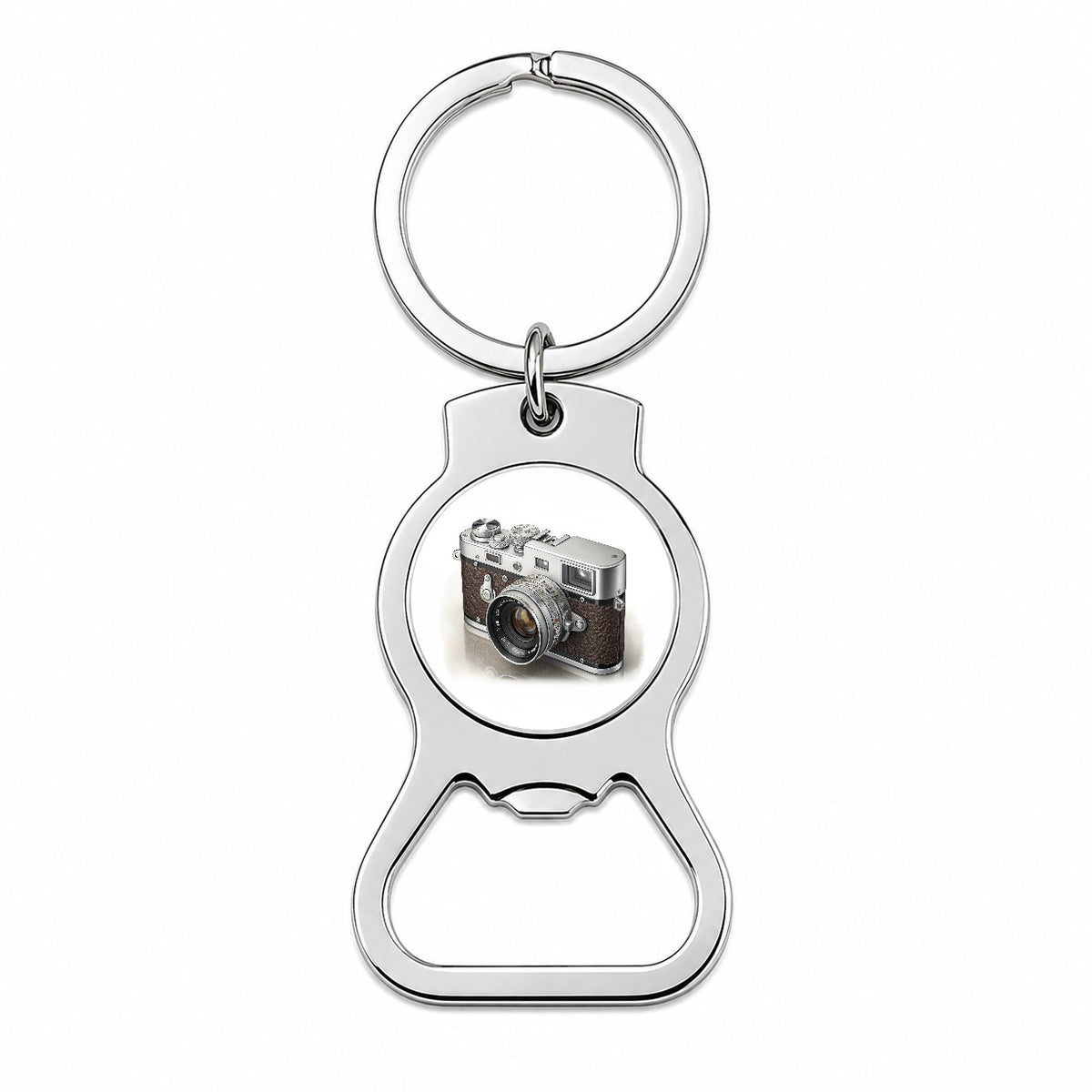 Retro 35mm Photography Camera Bottle Opener Keychain