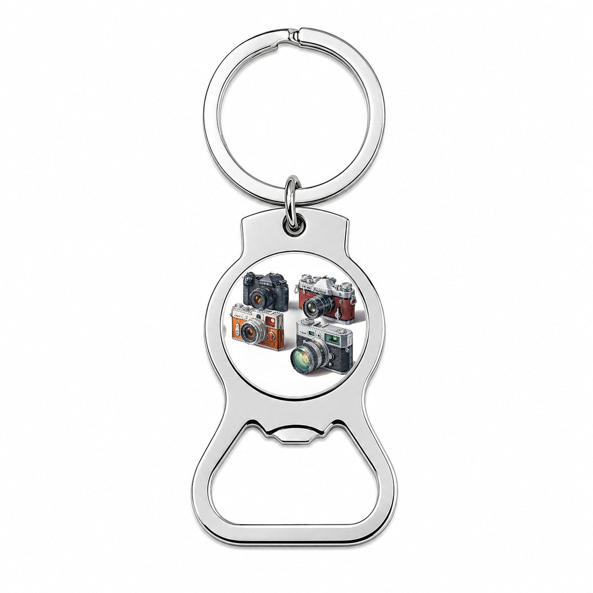 Retro Photography Cameras Bottle Opener Keychain