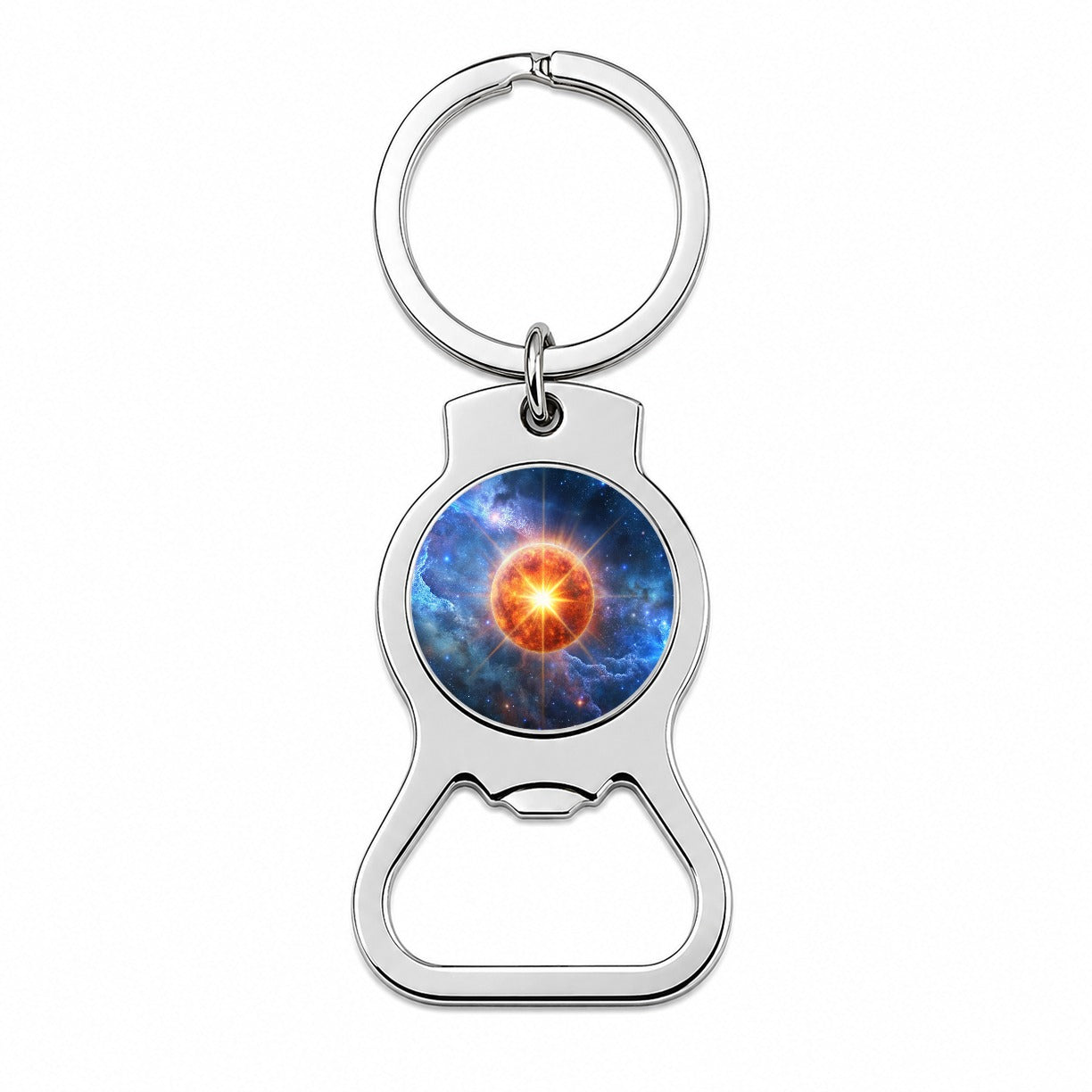 Star Going Nova Sci-fi Galaxy Space Bottle Opener Keychain