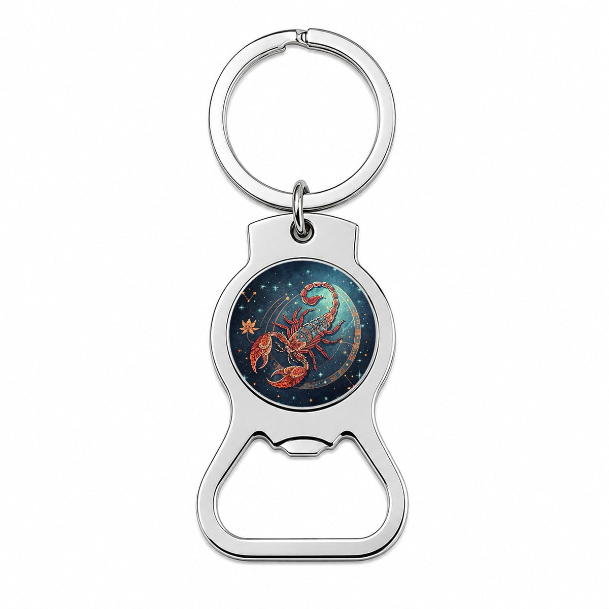 Zodiac Horoscope Symbol Scorpio Scorpion Bottle Opener Keychain