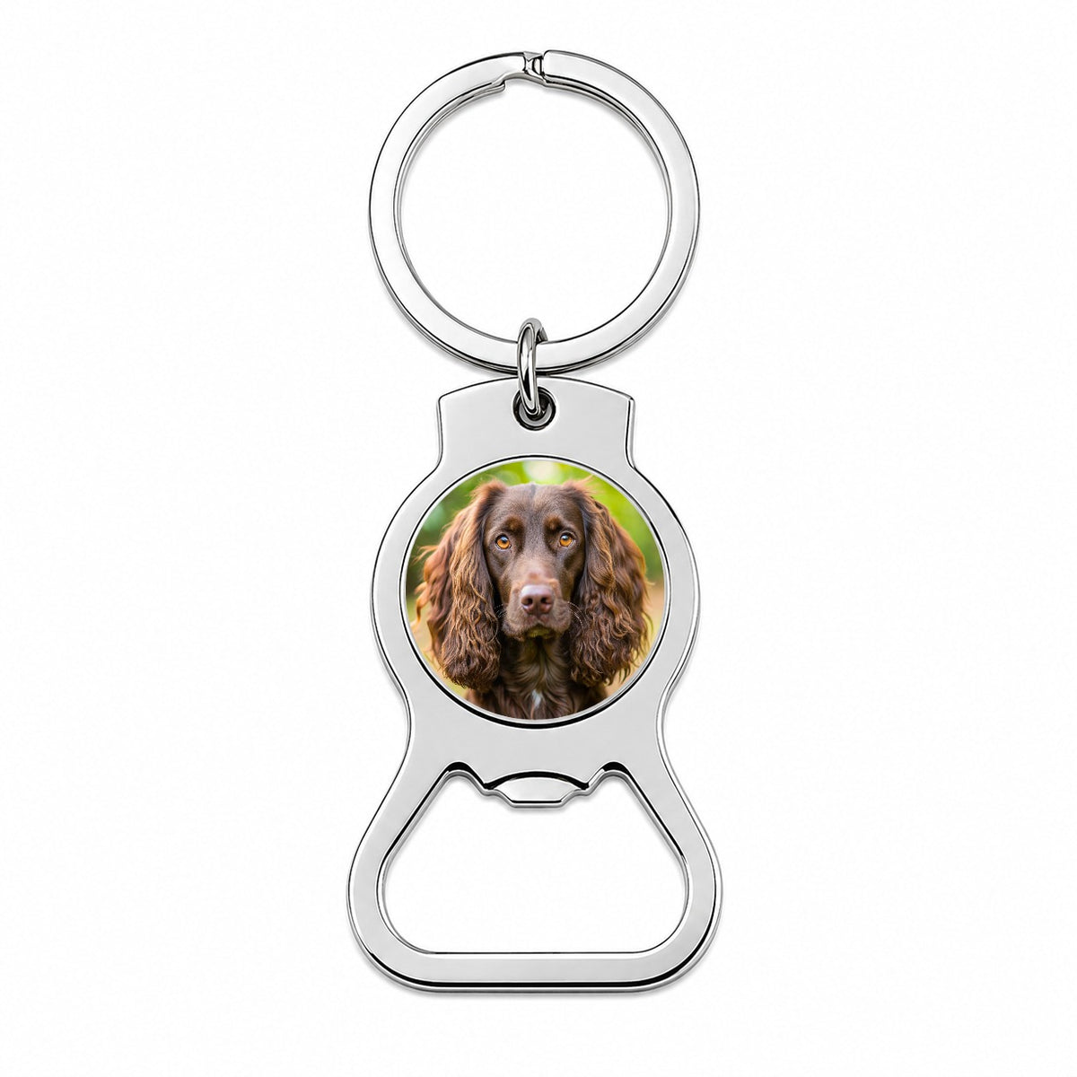 Boykin Spaniel Dog Photo Bottle Opener Keychain