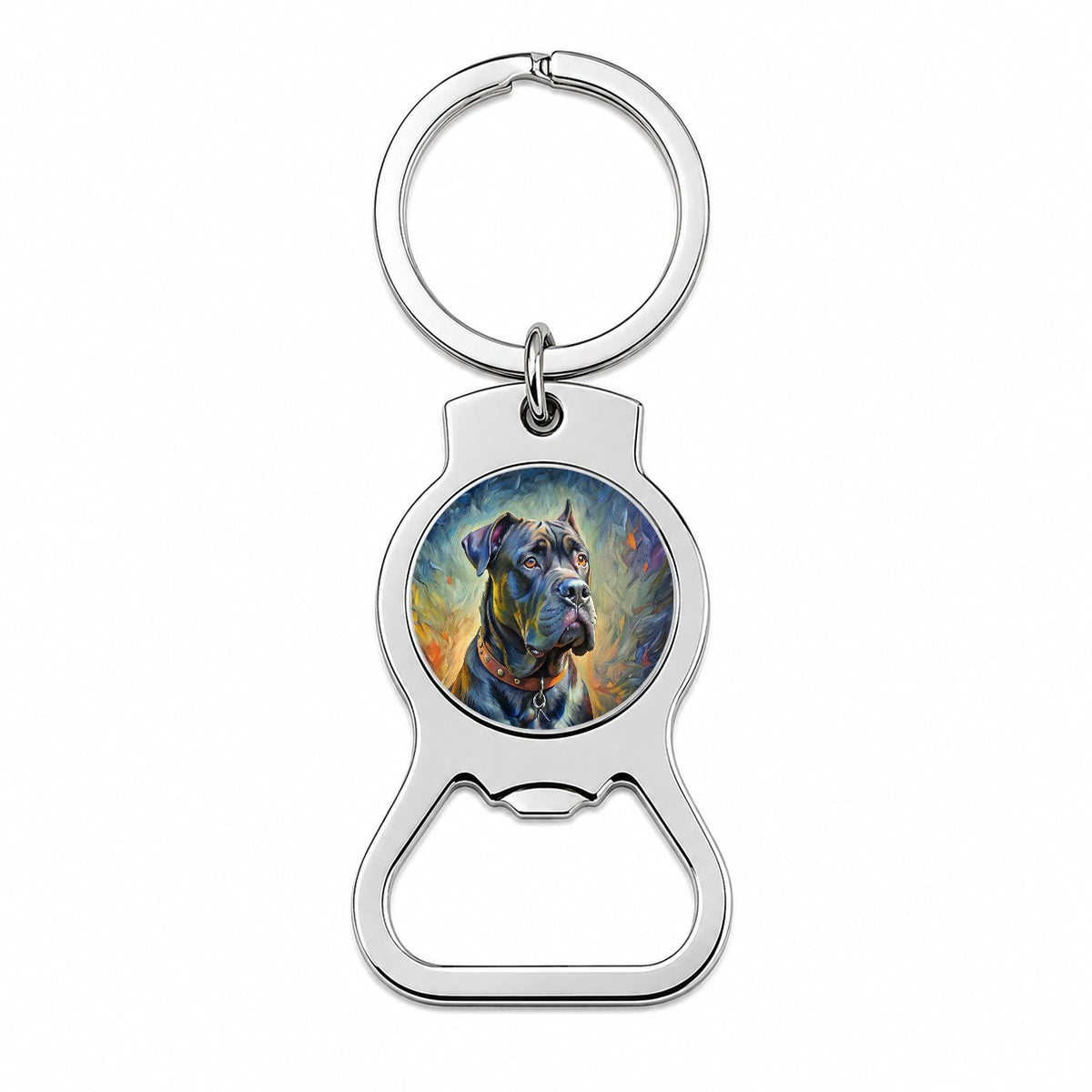 Cane Corso Dog Expressionism Art Bottle Opener Keychain