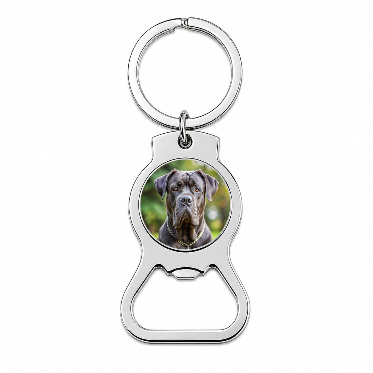 Cane Corso Dog Photo Bottle Opener Keychain