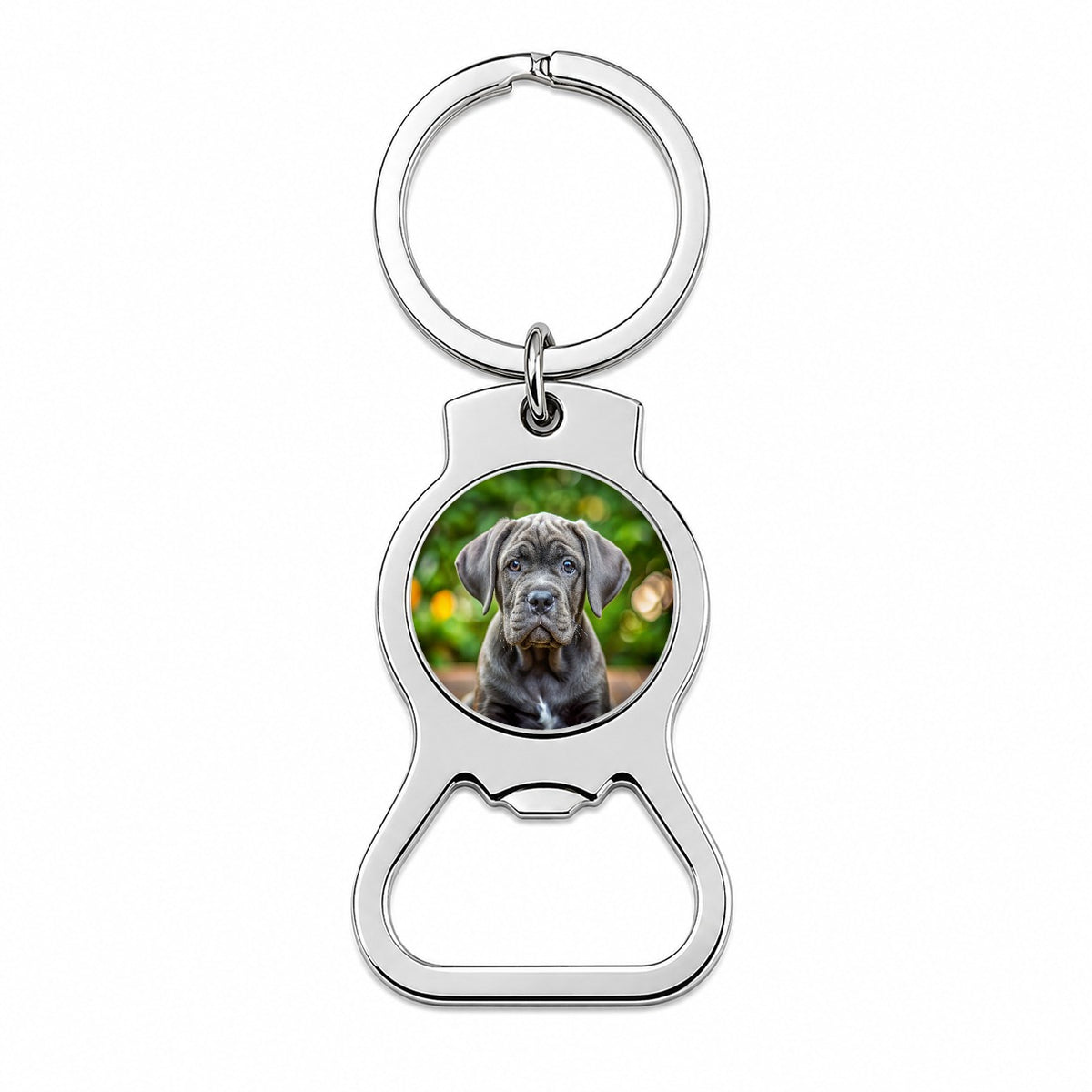 Cane Corso Dog Puppy Photo Bottle Opener Keychain