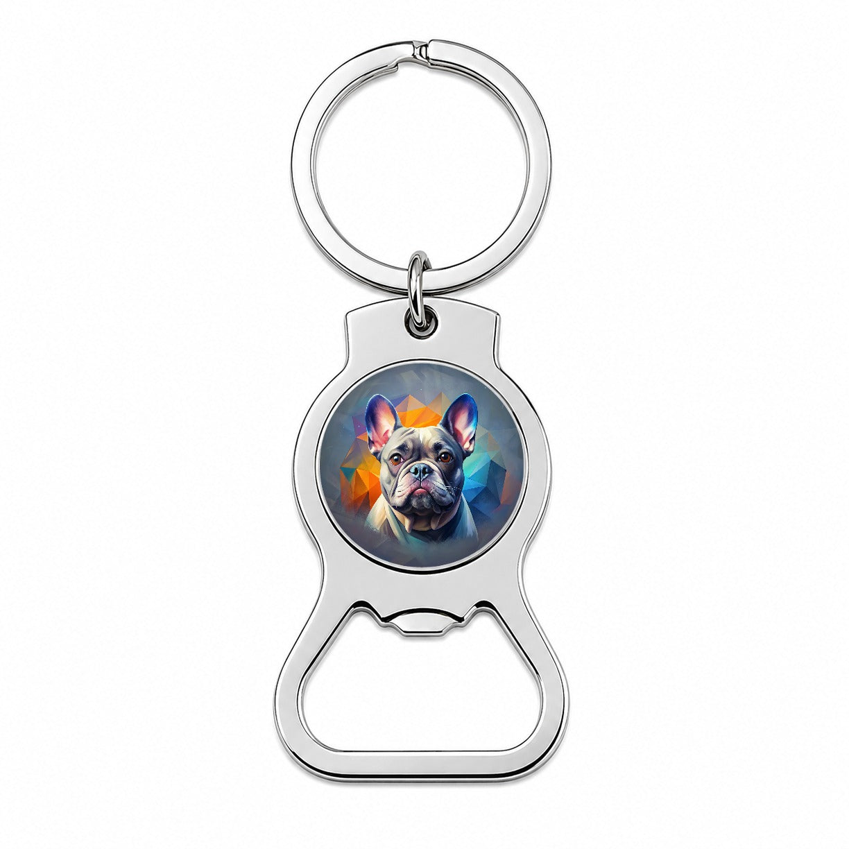 French Bulldog Frenchie Dog Contemporary Art Bottle Opener Keychain