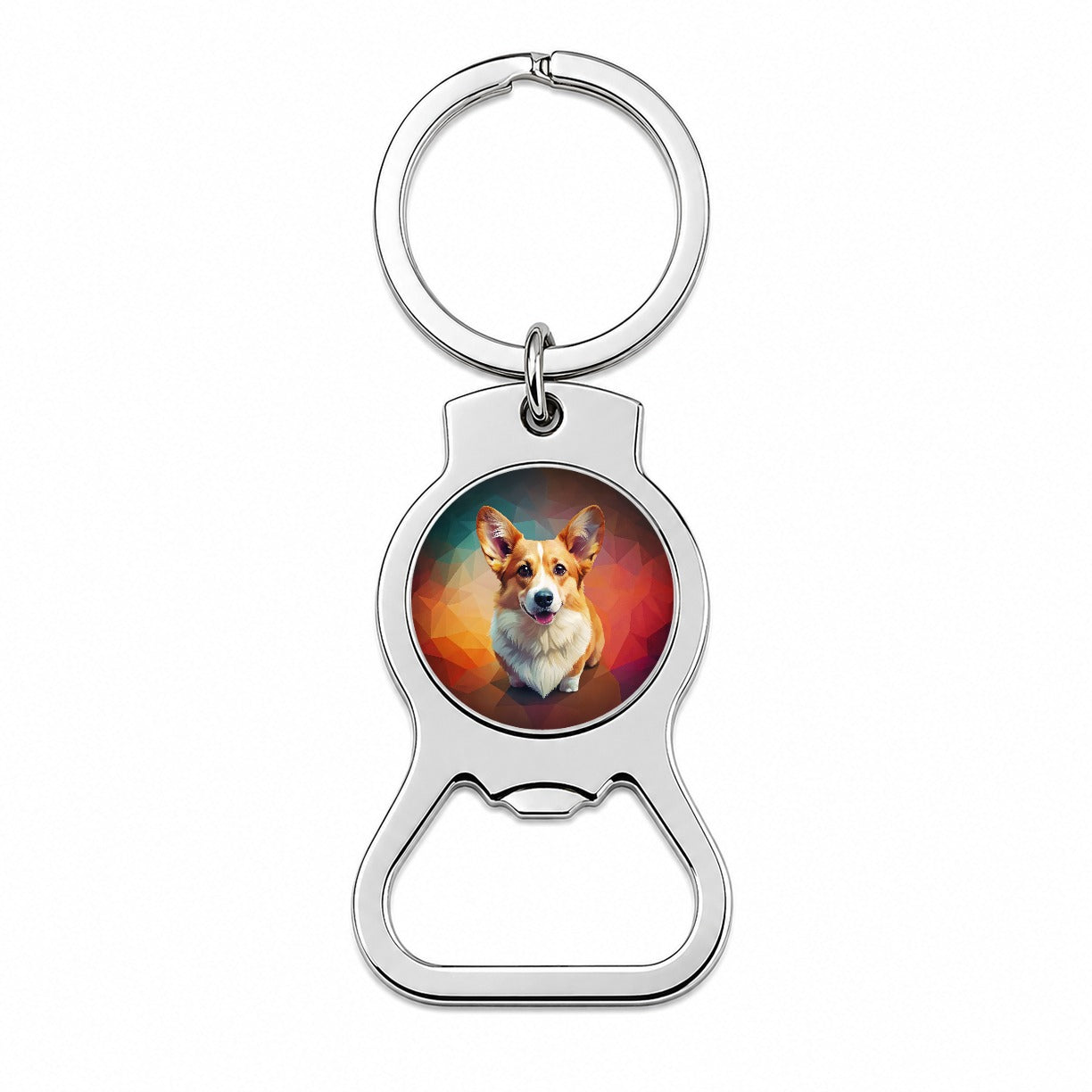 Pembroke Welsh Corgi Dog Contemporary Art Bottle Opener Keychain