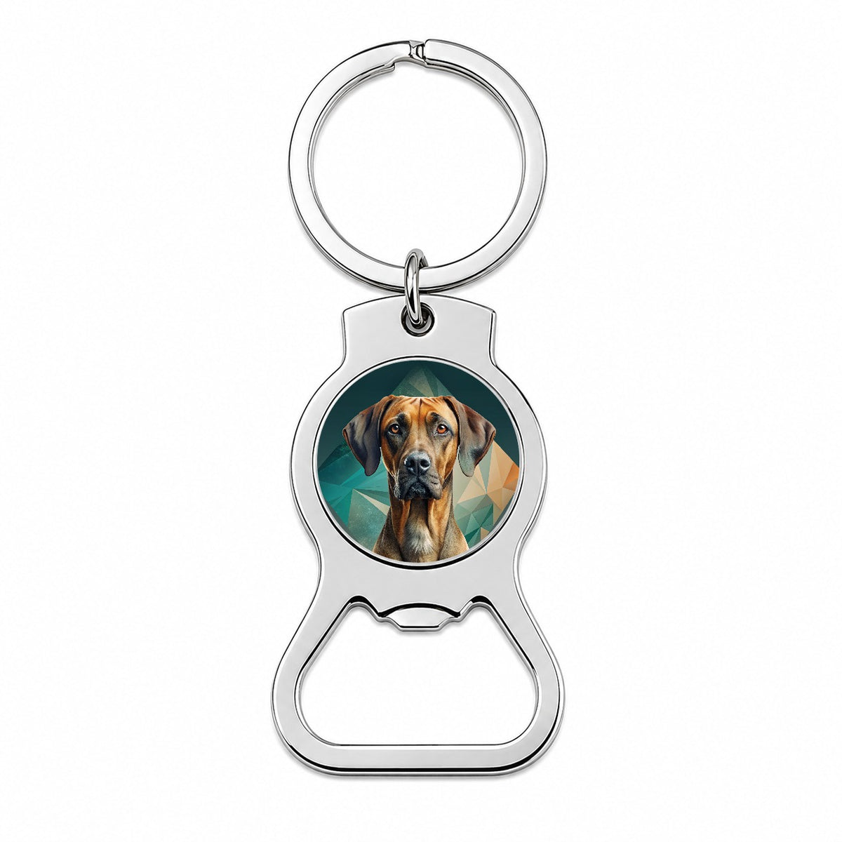 Rhodesian Ridgeback Dog Contemporary Art Bottle Opener Keychain