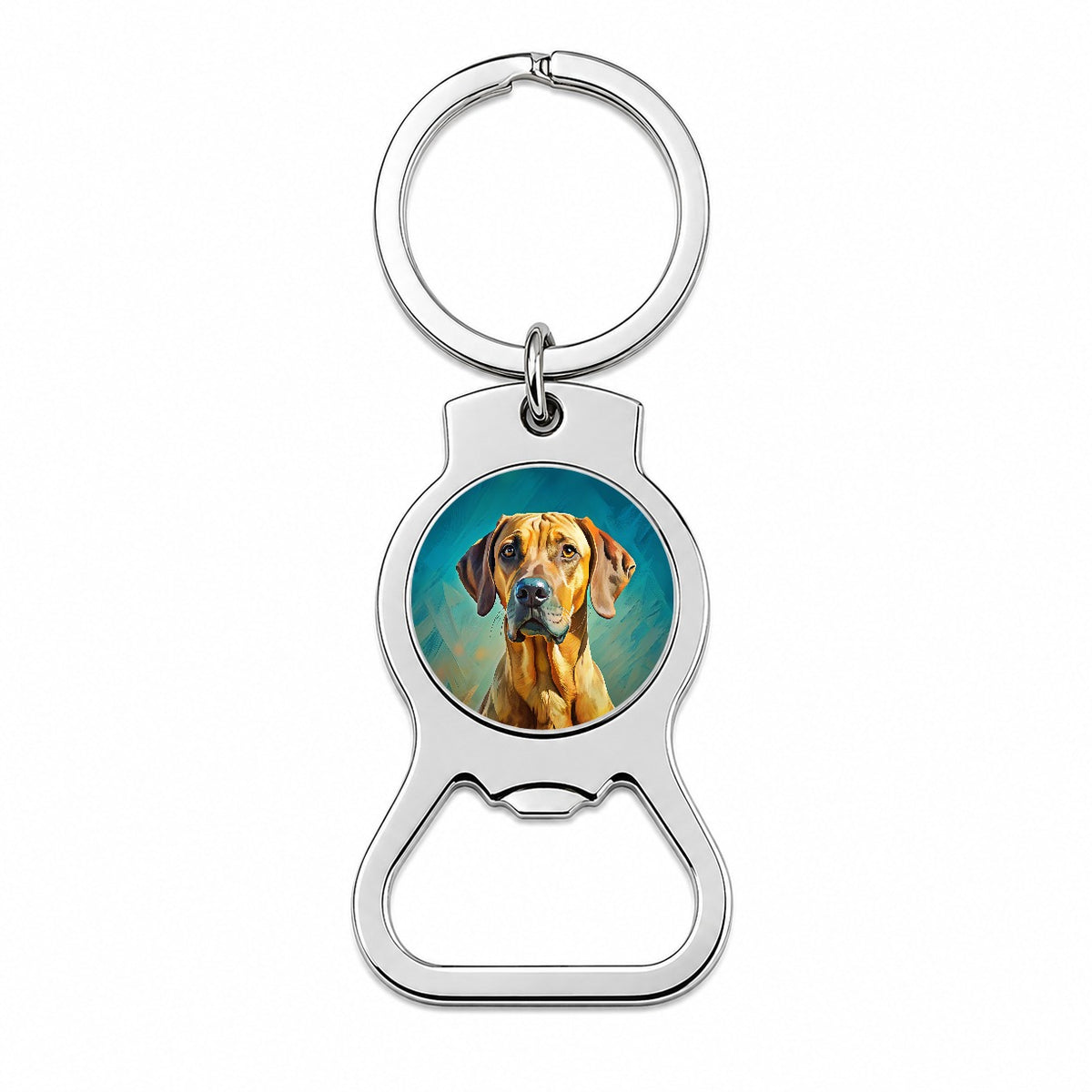 Rhodesian Ridgeback Dog Pop Art Bottle Opener Keychain