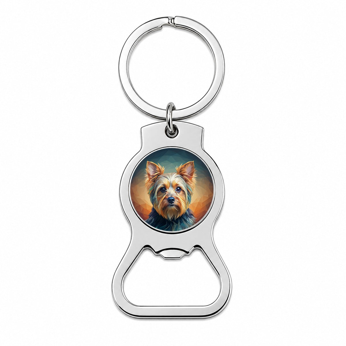 Yorkshire Terrier Yorkie Dog Contemporary Art Bottle Opener Keychain