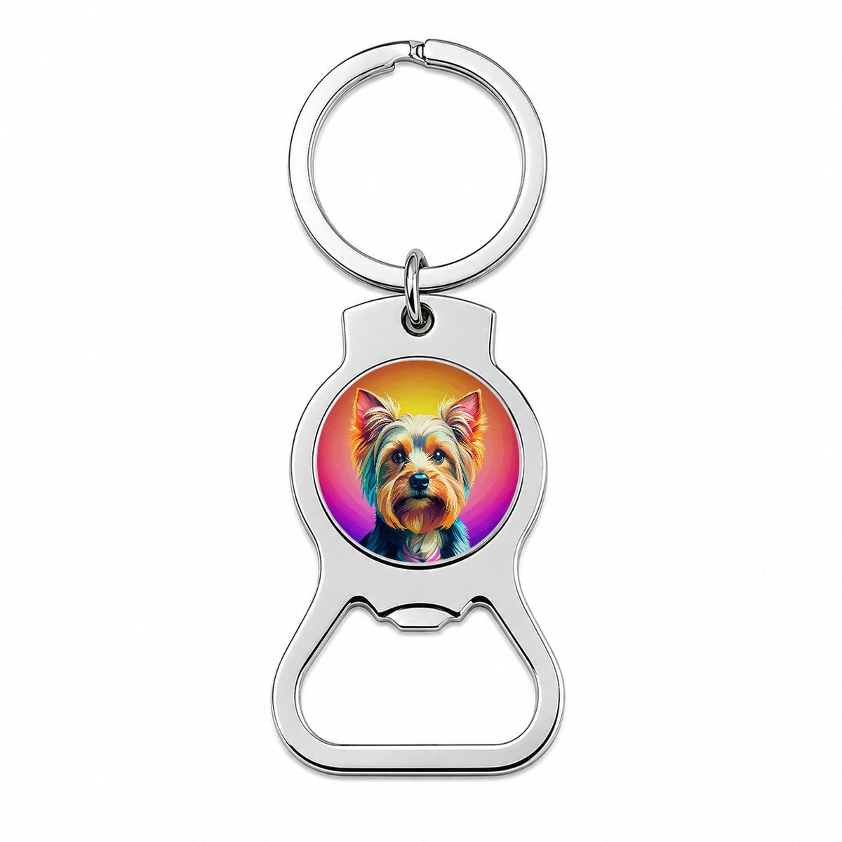 Yorkshire Terrier Yorkie Dog Pop Art Bottle Opener Keychain