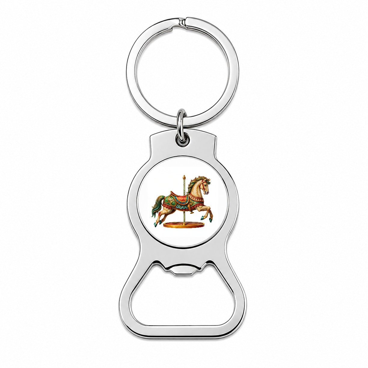 Carousel Horse Bottle Opener Keychain
