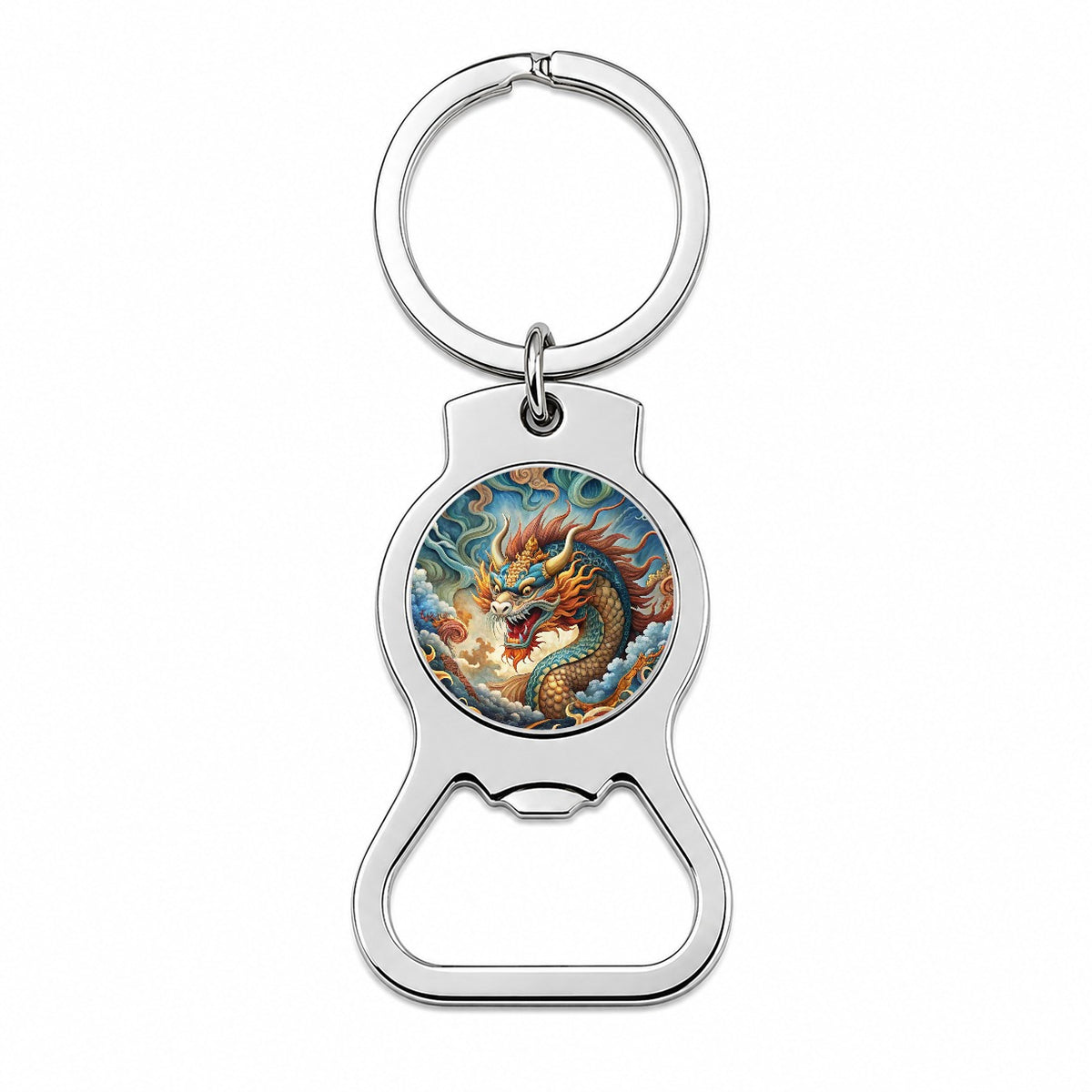 Japanese Asian Spirit Dragon Art Bottle Opener Keychain