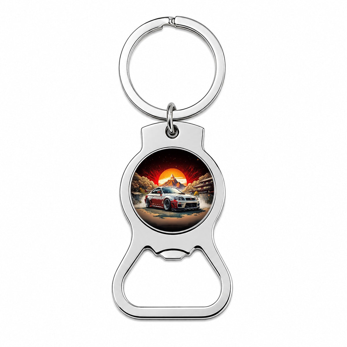 Japanese JDM Tuner Car Art Bottle Opener Keychain