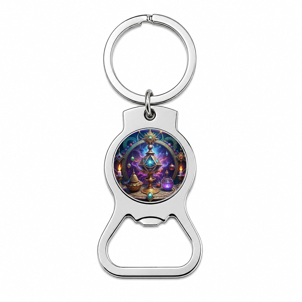 Magical Arcane Sorcerer Arts Bottle Opener Keychain