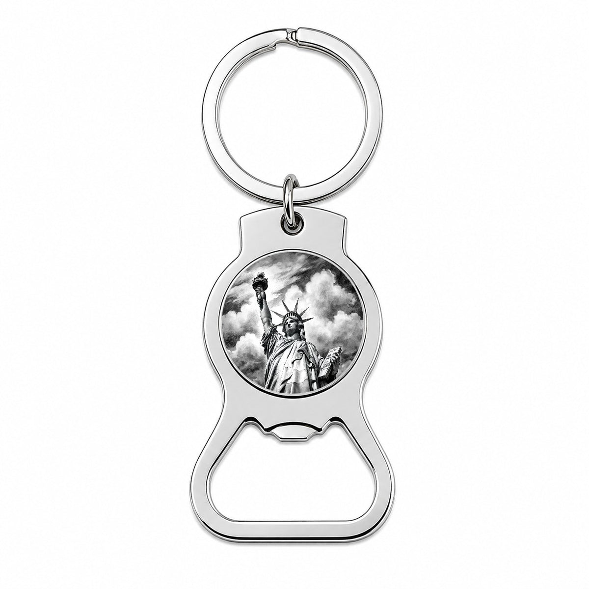Sketch Of Statue Of Liberty New York City Bottle Opener Keychain